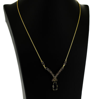 Granat Collier 333 Gold 8 kt - 46 cm lang - Wert 720,-