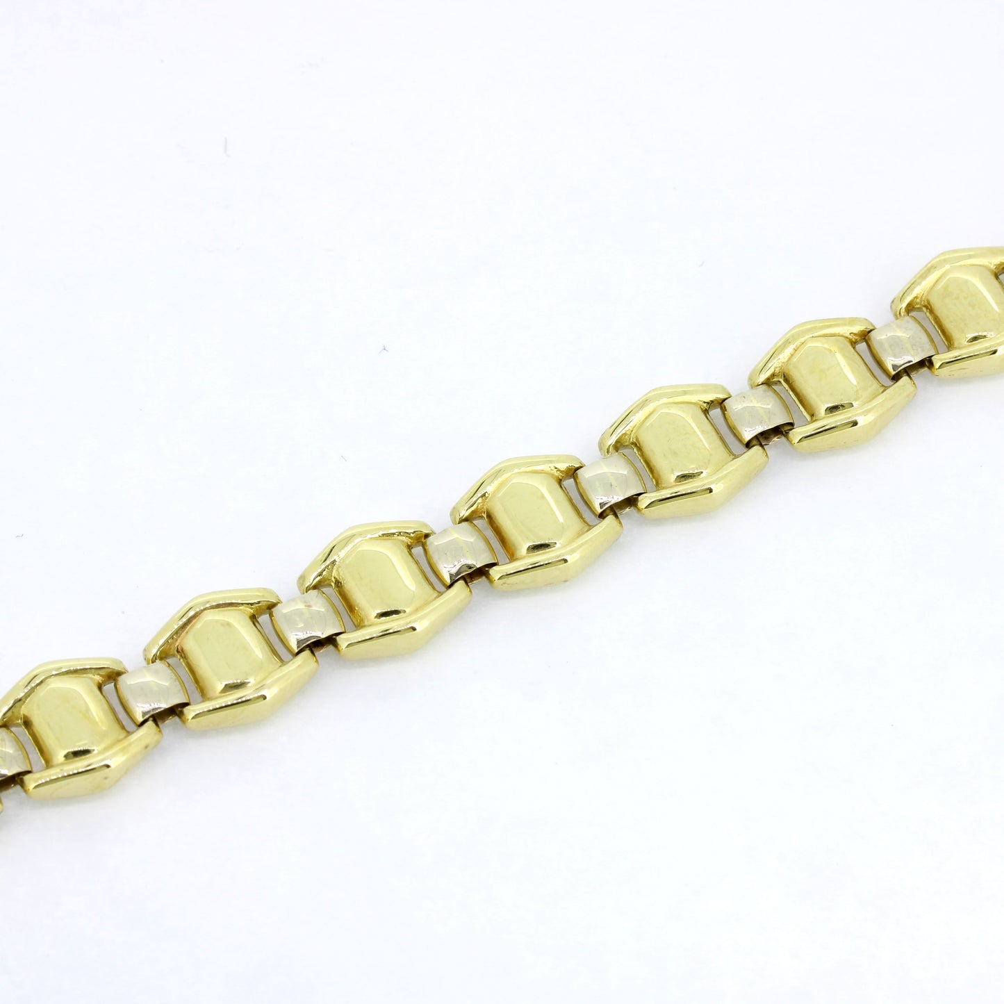Armband 585 Gold 14 Karat Gelbgold 20 cm - beidseitig tragbar