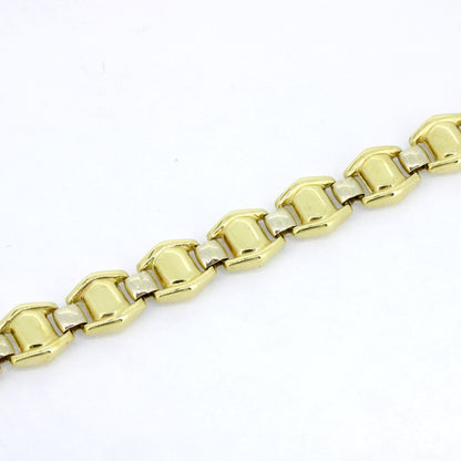 Armband 585 Gold 14 Karat Gelbgold 20 cm - beidseitig tragbar
