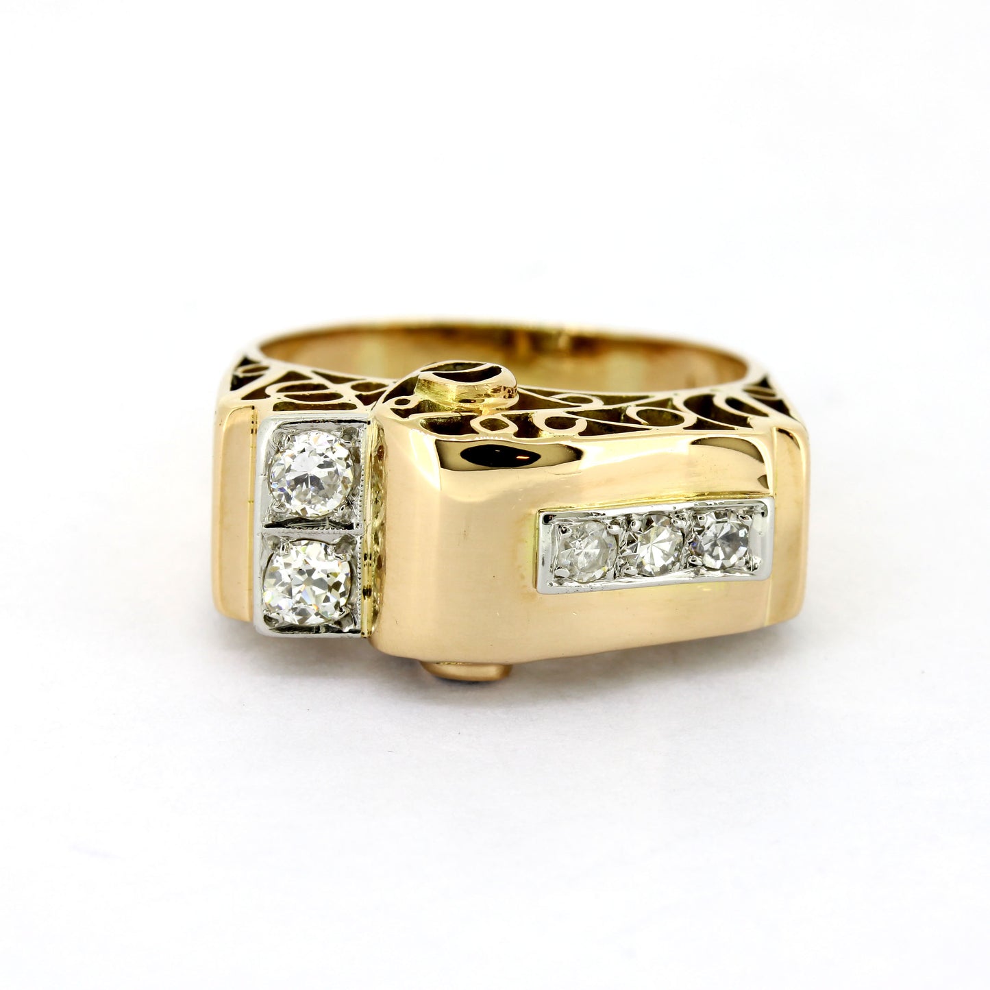 Ring 750 Gold 18 Kt - Diamant & Brillanten 0,24 ct H - SI-P - Wert 1530,-