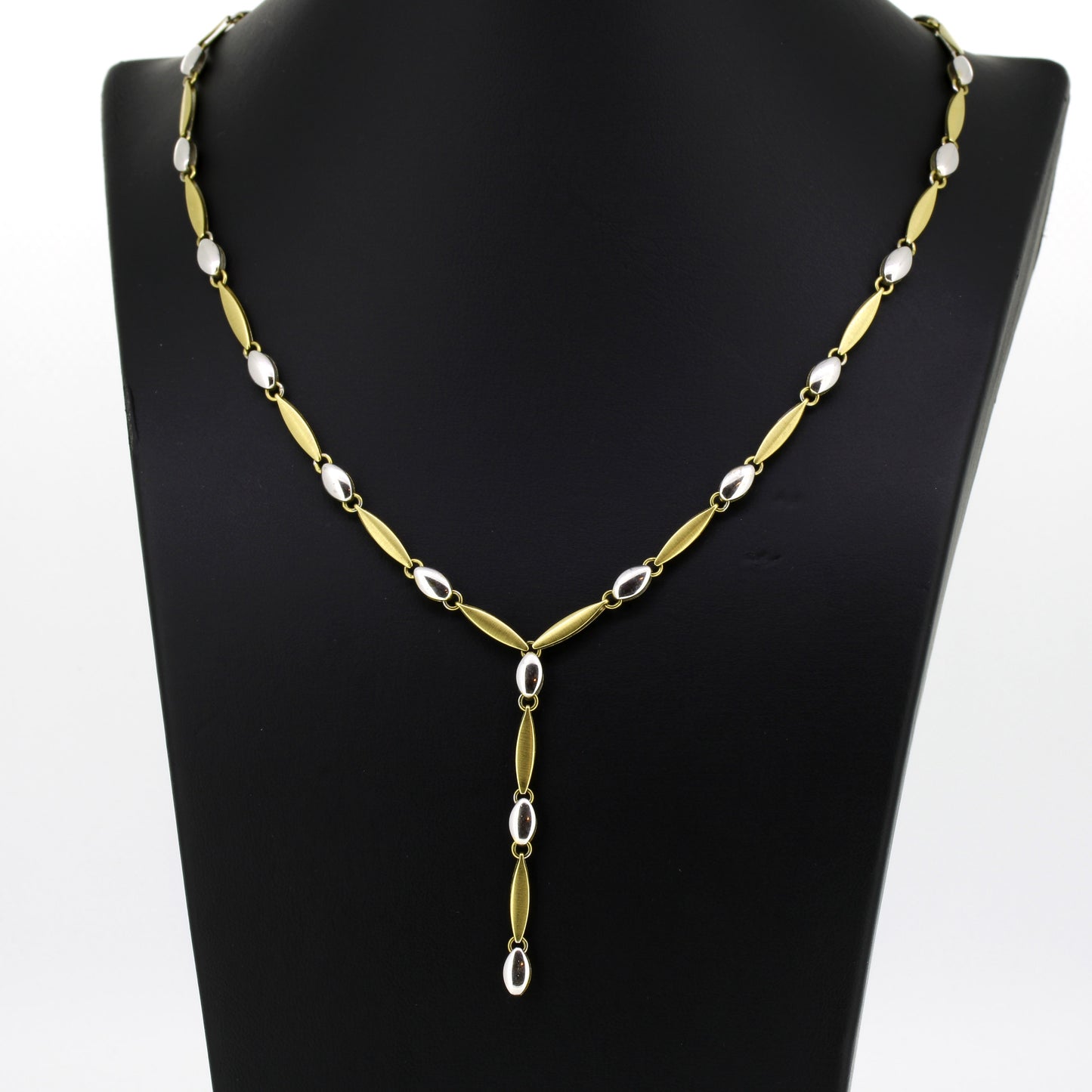 Kette 585 Gold 14 Kt bicolor – 13,77 g – 46 cm lang - Wert 3030,-