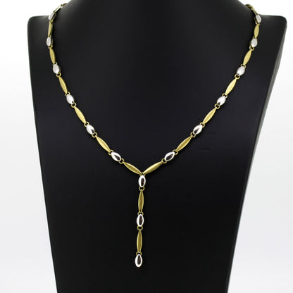 Kette 585 Gold 14 Kt bicolor – 13,77 g – 46 cm lang - Wert 3030,-