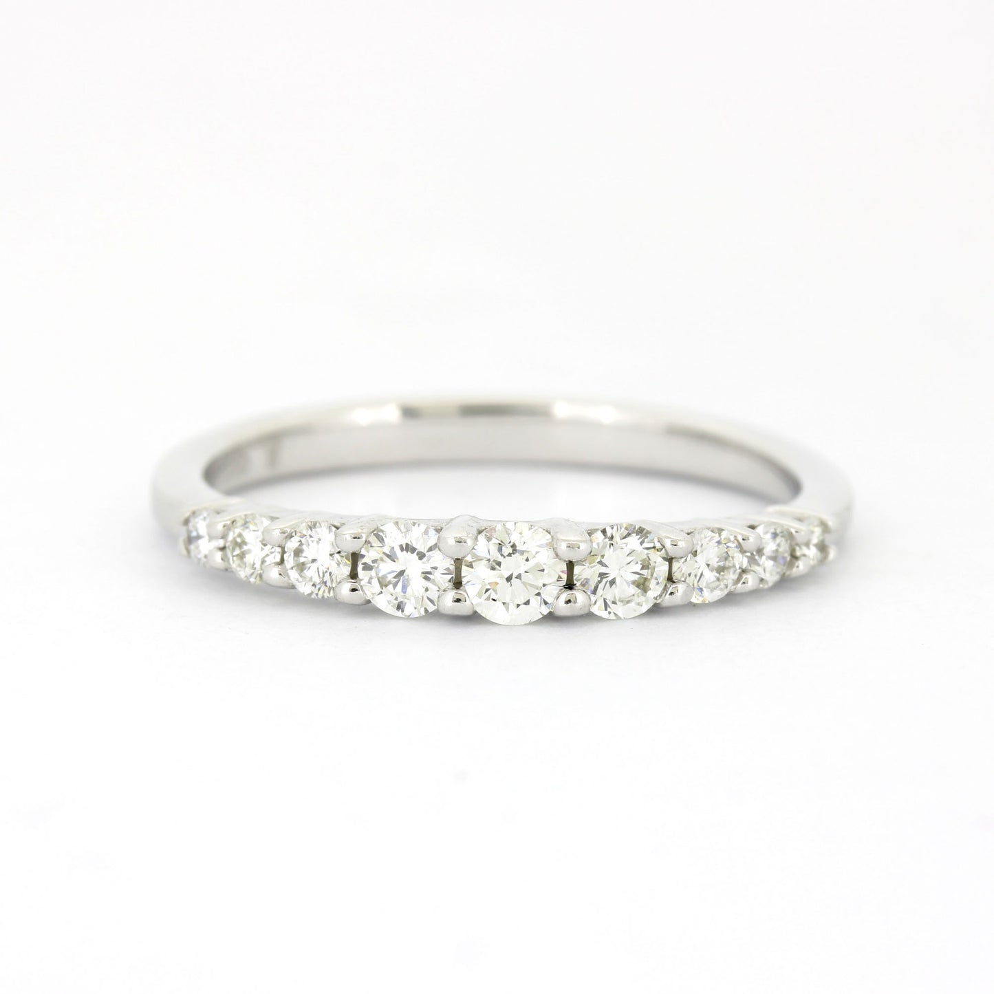 Memoire Ring 585 Weißgold 14 Kt mit Brillanten ca. 0,45 ct W/SI - Wert 1200,-