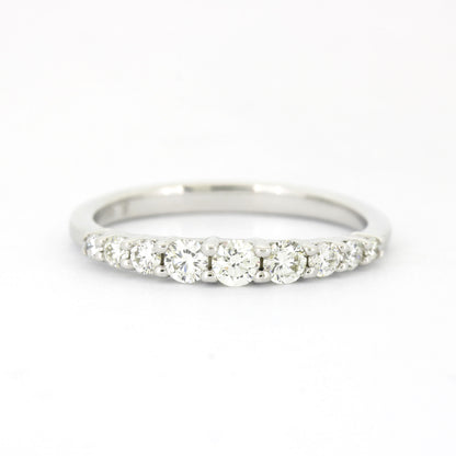 Memoire Ring 585 Weißgold 14 Kt mit Brillanten ca. 0,45 ct W/SI - Wert 1200,-