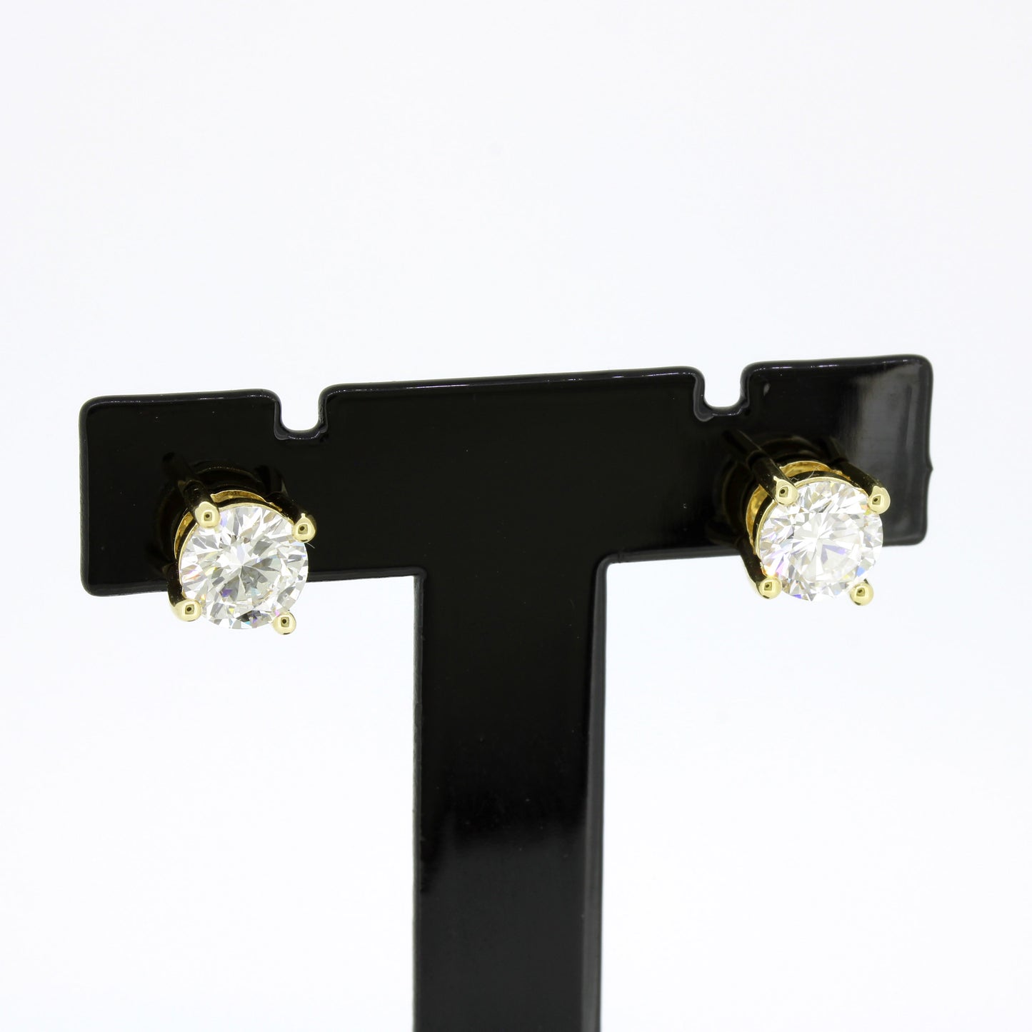 Ohrringe 585 Gold 14 Kt Gelbgold – Brillanten ca. 1,40 ct F/VS CVD