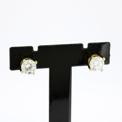 Ohrringe 585 Gold 14 Kt Gelbgold – Brillanten ca. 1,40 ct F/VS CVD
