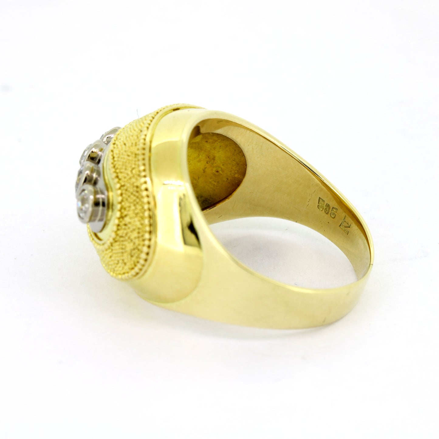 Ring 585 Gold 14 Kt - 5 Diamanten ca. 0,36 ct H - SI - Wert 1850,-