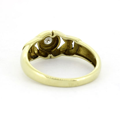 Ring 585 Gold 14 kt mit einem Brillant ca. 0,08 ct - Wert 760,-