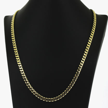 Panzer Kette 585 Gold 14 kt Gelbgold - 51 cm lang - Wert 5500,-