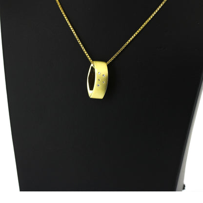 Anhänger 585 Gold 14 Kt Gelbgold - Diamanten- Wert 760,-