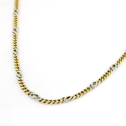 Kette 333 Gelb- & Weißgold – 20,74 g – 44 cm lang – 4,3 mm breit - Wert 2700,-