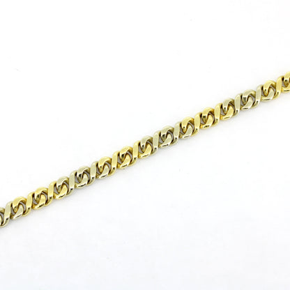 Kette 585 Gold 14 kt bicolor - 45 cm lang - Wert 6280,-