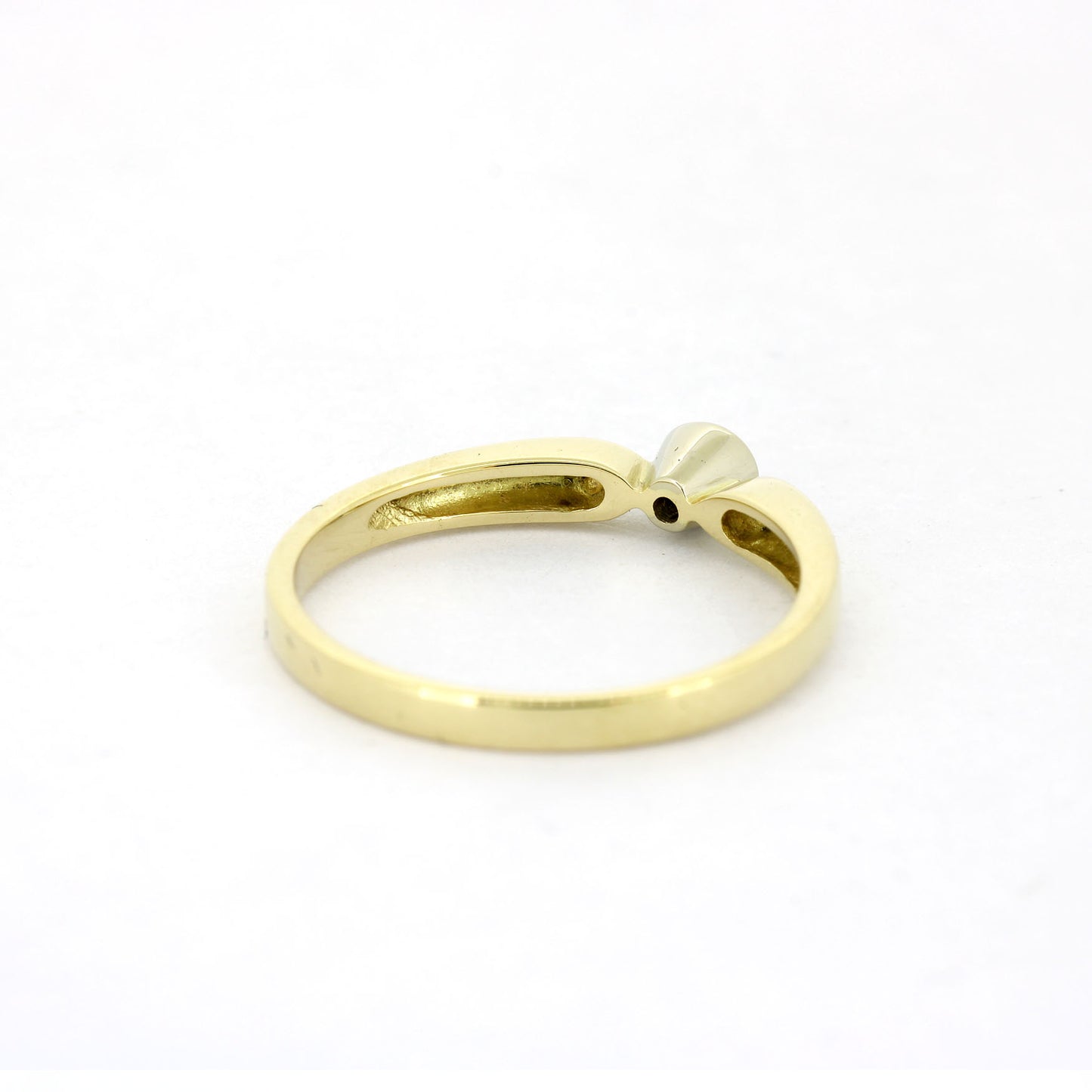 Ring 585 Gold 14 Kt bicolor - 0,05 ct W/SI - Wert 520,-