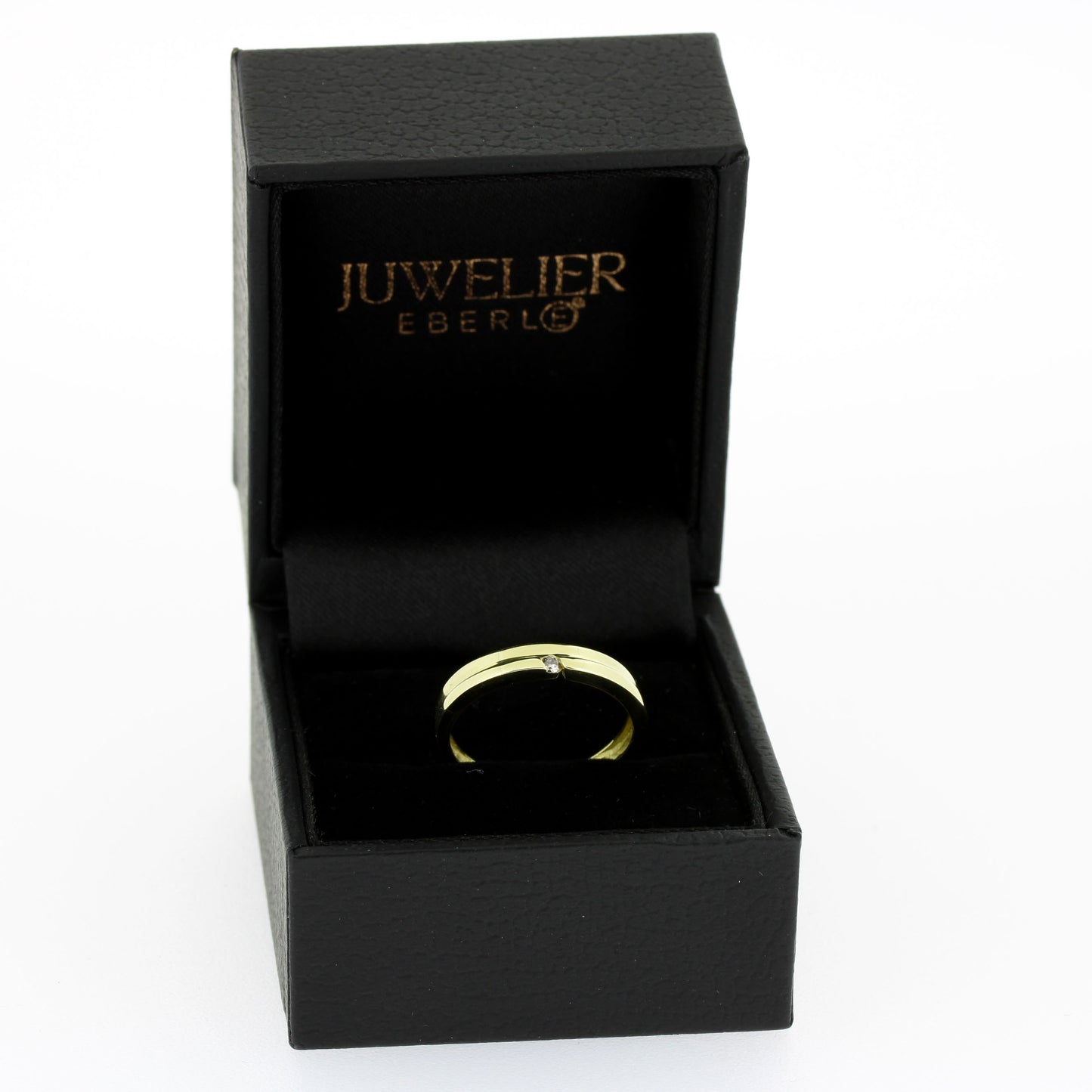Ring 585 Gold 14 Kt Gelbgold - Brillanten 0,03 ct WSI - Wert 440,-