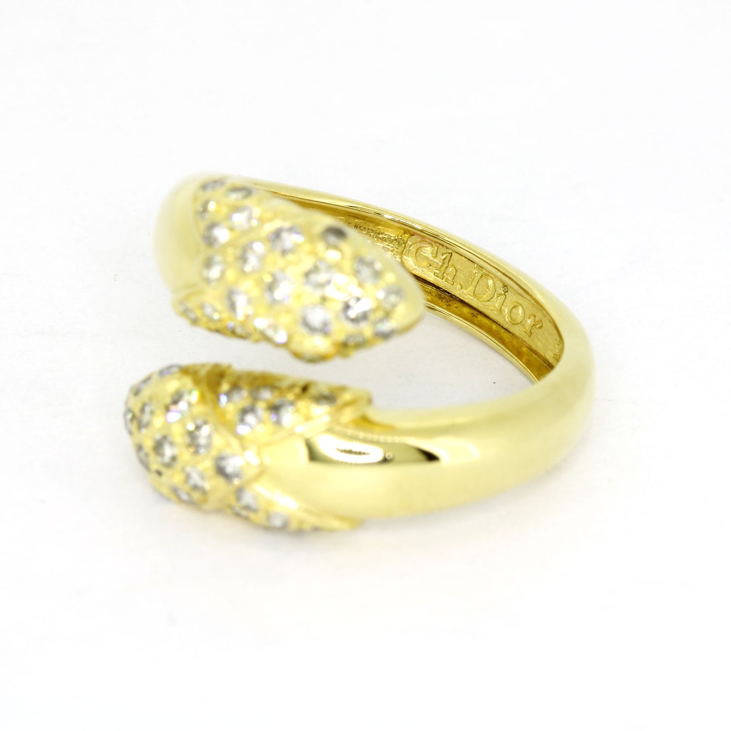 Ring 750 Gold 18 Kt Gelbgold - Diamanten ca. 0,60 ct W/SI - Wert 2500,-