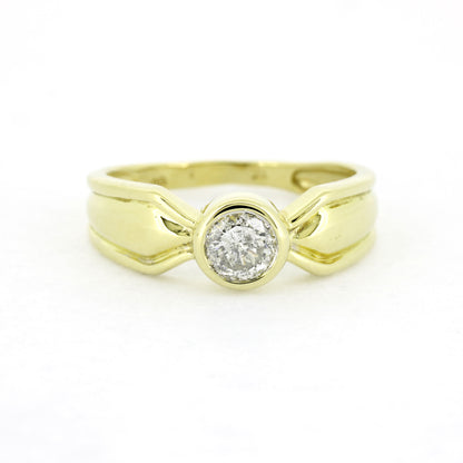 Solitär Ring 750 Gold 18 Kt - Brillanten 0,50 ct - Wert 1100,-