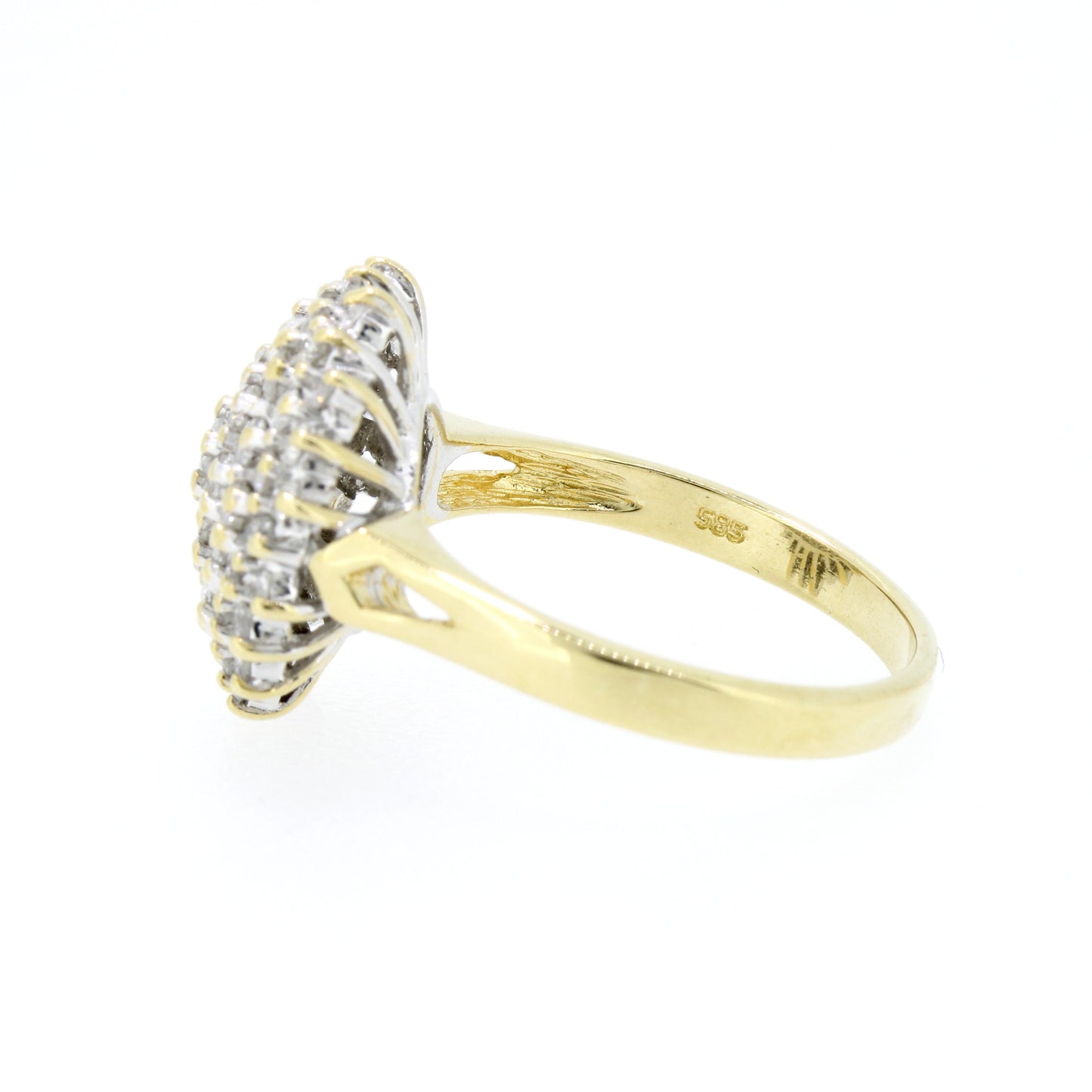 Ring 585 Gold 1,40 ct Brillanten Bicolor Wert 3040,-