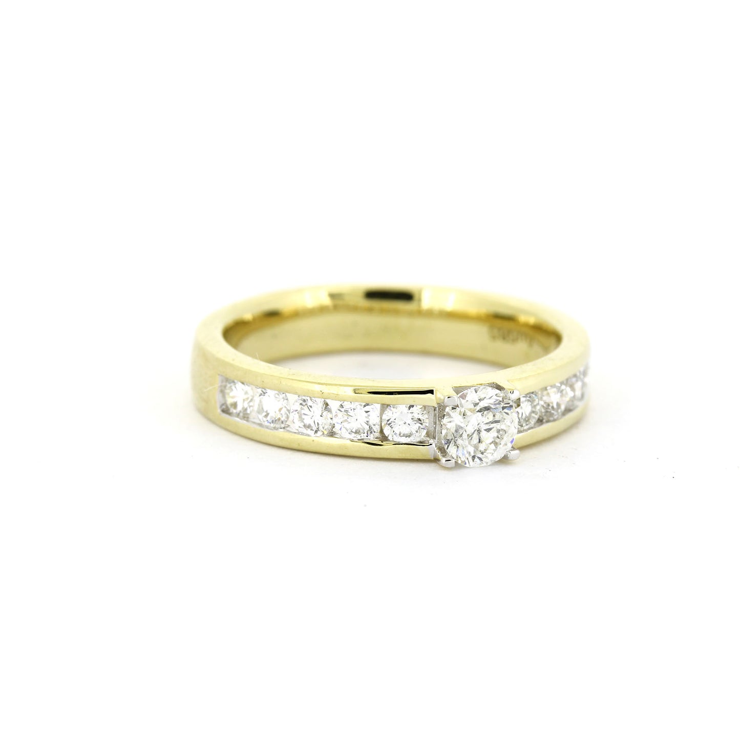 Ring 585 Gold 14 kt Gelbgold - Brillanten 0,75 ct W/SI - Wert 2450,-