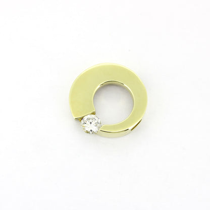 Anhänger 333 Gold 8 Kt Gelbgold - Zirkonia - Wert 390,-