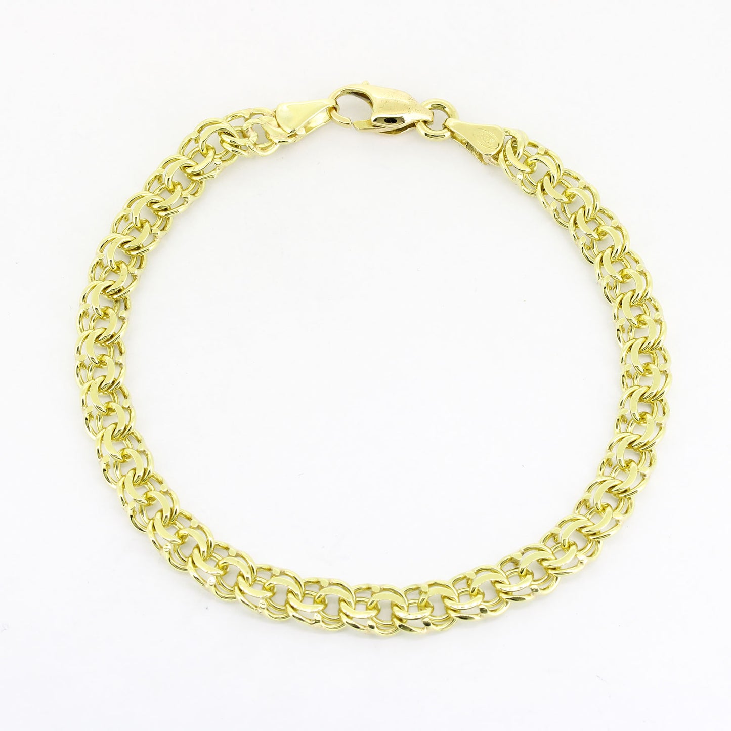 Armband 585 Gelbgold – 22 cm – 17,76 g – Breite 6,3 mm - Wert 3200,-