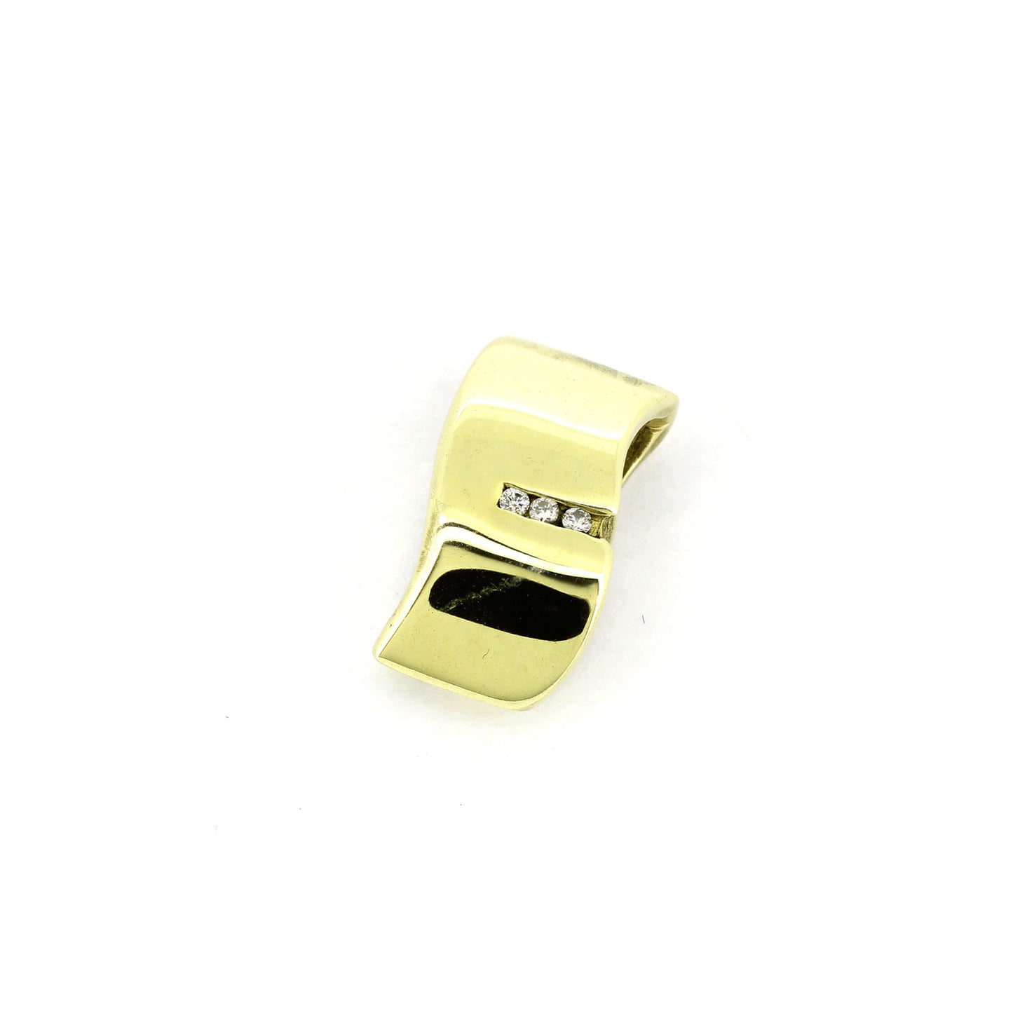 Anhänger 585 Gold 14 kt Gelbgold - Diamanten