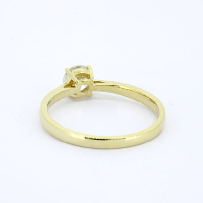 Ring 585 Gold 14 Kt Verlobungsring - 0,50 ct CVD Diamant E/VS1 – Neu