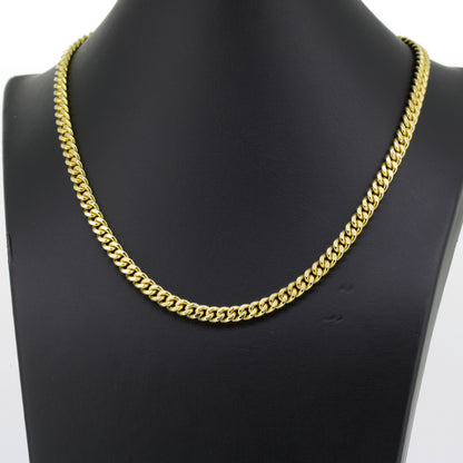 Panzerkette 585 Gold Kette 14 Karat Gelbgold 40 cm lang