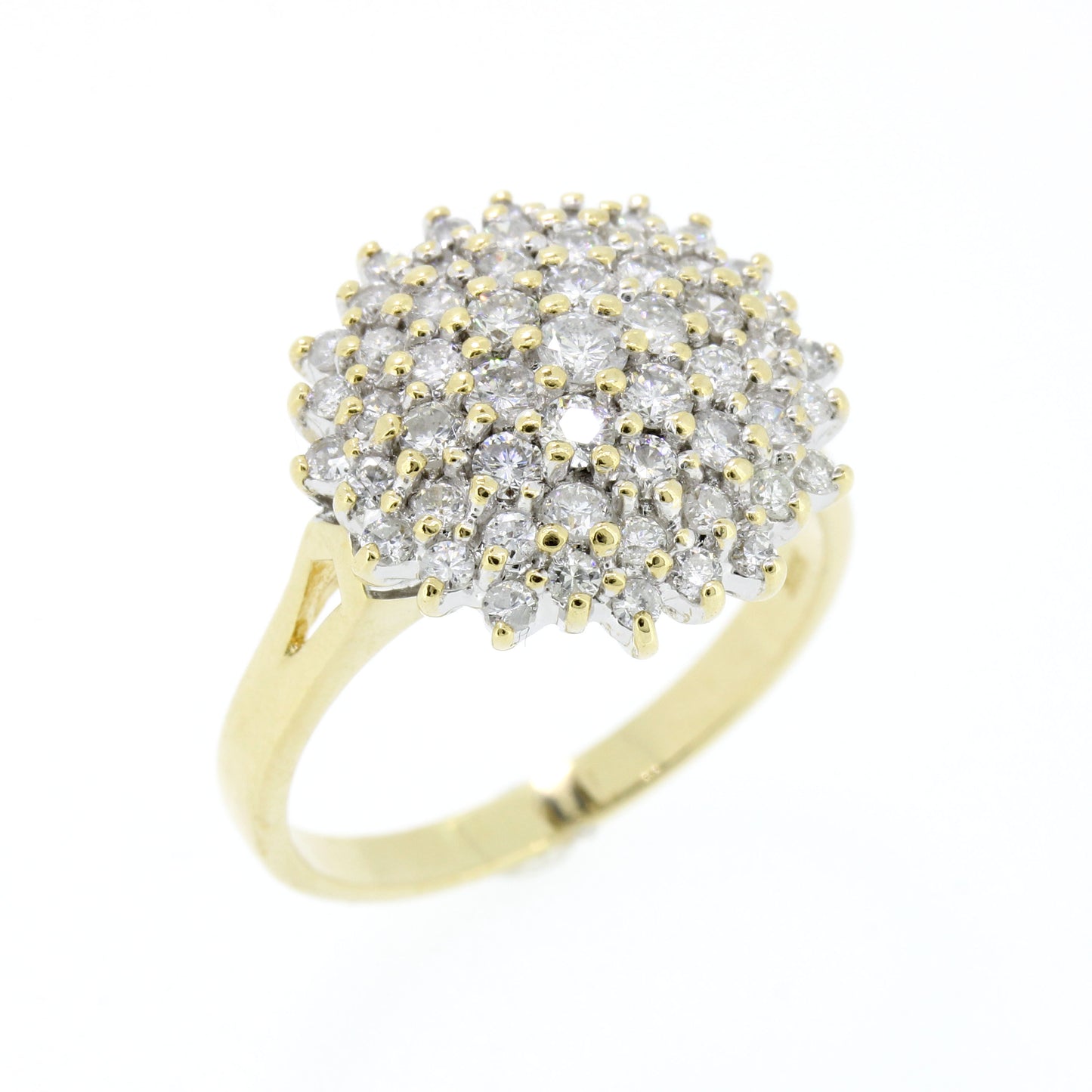 Diamant Ring 585 Gold 14 Kt Brillanten 1,40 ct Bicolor SI Wert 3040,-