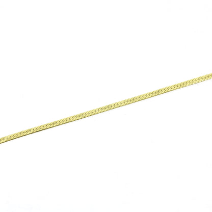 Kette 585 Gelbgold 14 Kt - Flach mit Musterung - Kettenlänge 47 cm - Wert 680,-