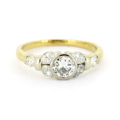 Ring 750 Gold Marquise Diamanten - Brillanten ca. 1,00 ct - Wert 3030,-