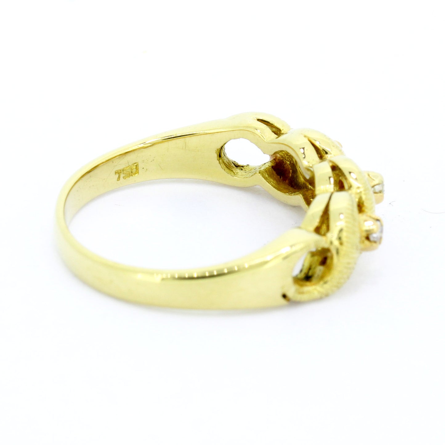 Ring 750 Gold 18 Kt Diamanten 0,07ct Wert 660,-