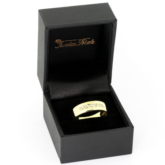 Ring 585 Gold 14 Kt Gelbgold 6 Brillanten 0,06 ct - Wert 840,-