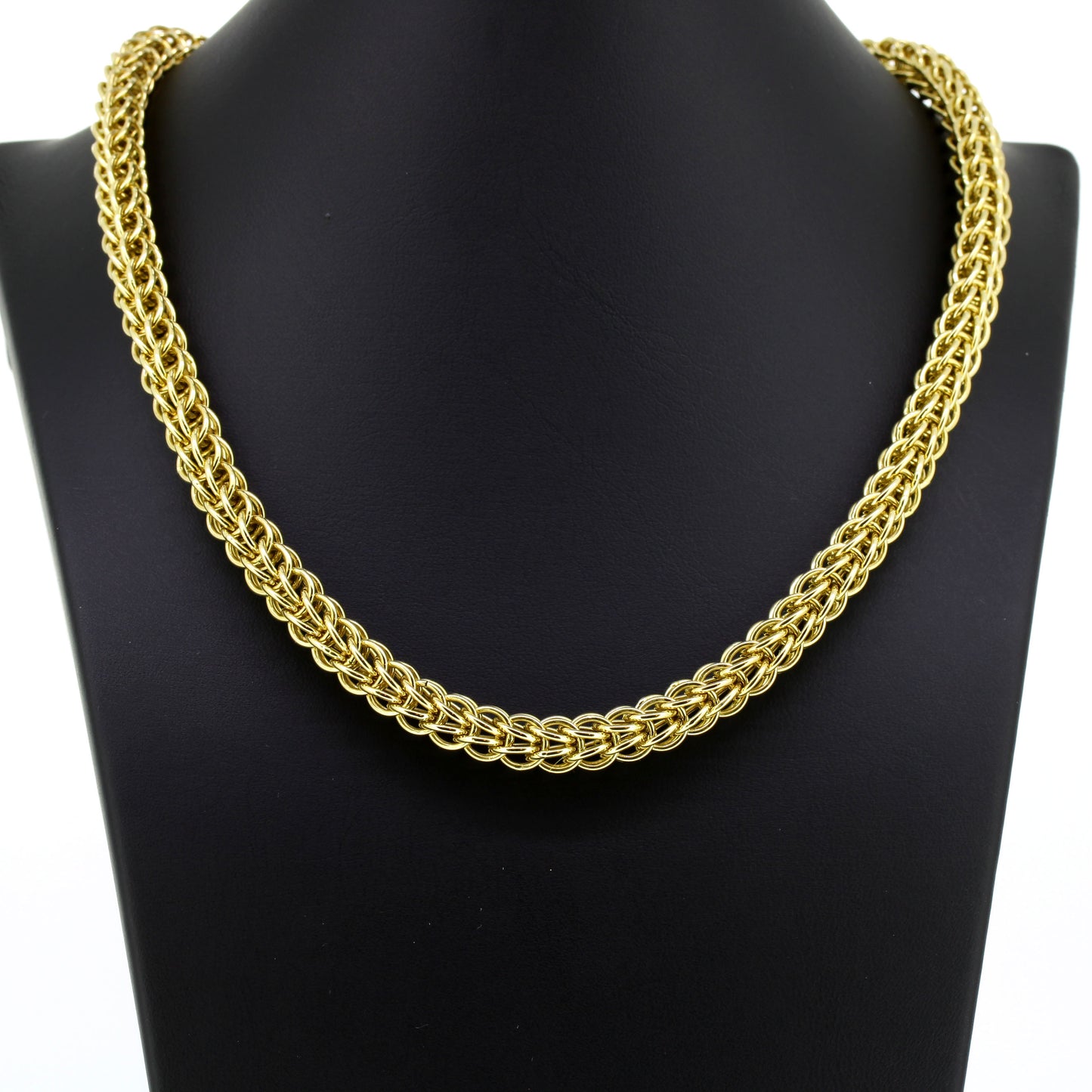 Halskette geflochten 585 Gold 14 Kt Gelbgold - Wert 3130,-