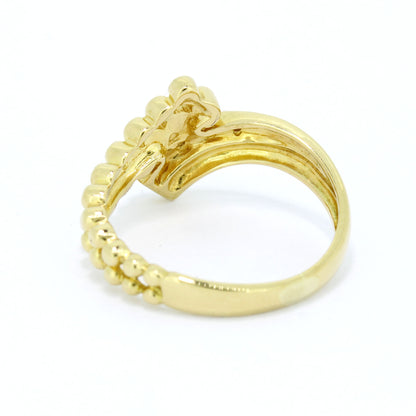 Ring 750 Gold 18 Kt Gelbgold Weißgold - Brillanten ca. 0,05 ct - Wert 530,-