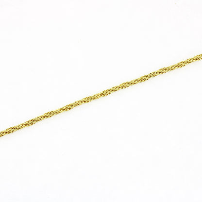 Lange Halskette geflochten 585 Gold 14 Kt Gelbgold 70cm - Wert 1270,-