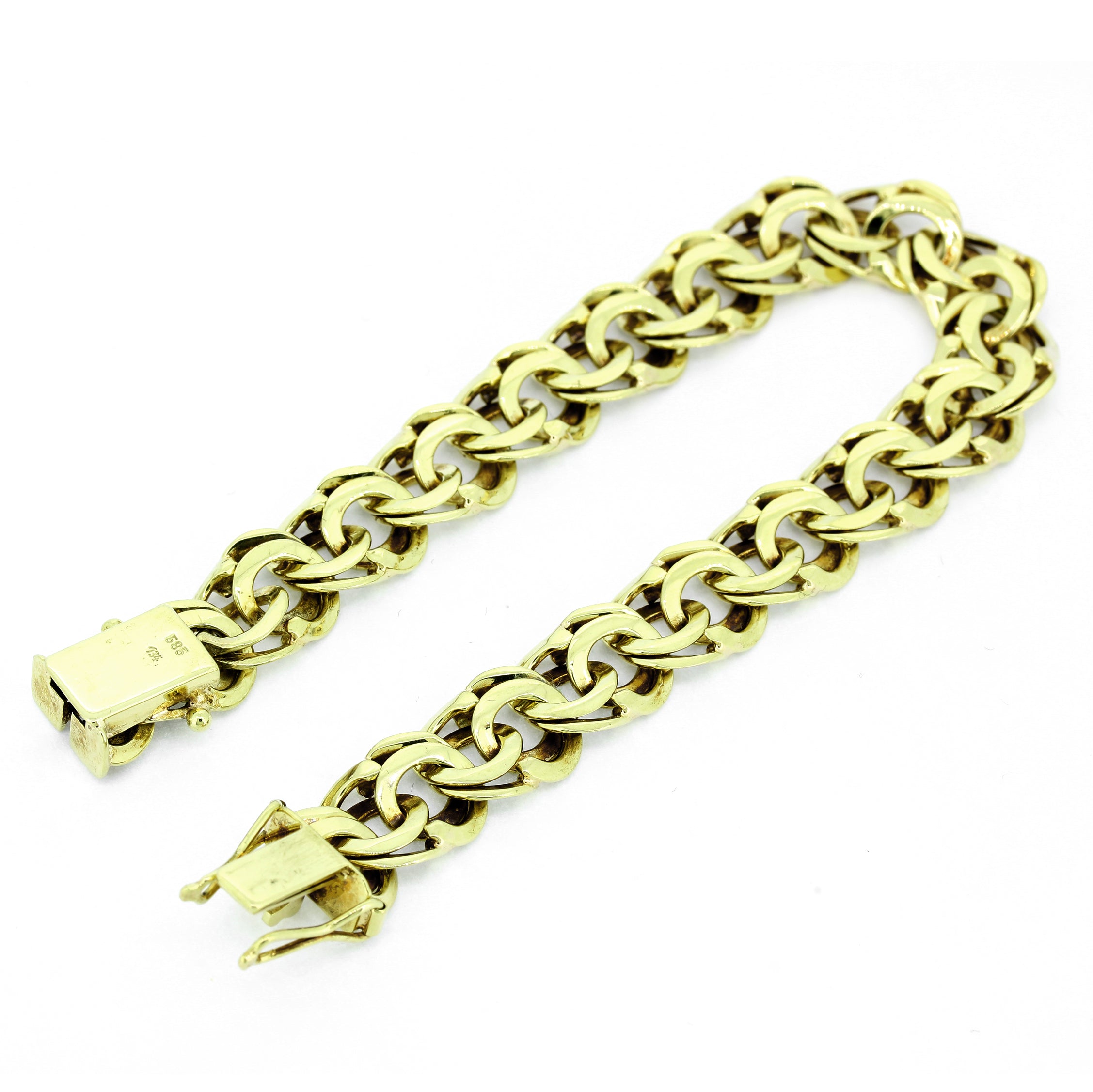 WERT 1970 € ARMBAND IN 585er/14K outlet GELBGOLD vxlt 71826