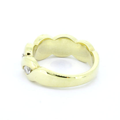Ring 585 Gold 14 Kt Gelbgold Brillanten 0,50 ct SI - G Wert 1840,-