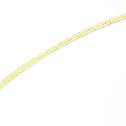Omega Kette 750 Gold 18 Kt Halskette Gelbgold Kettenlänge 42 cm - Wert 1320,-