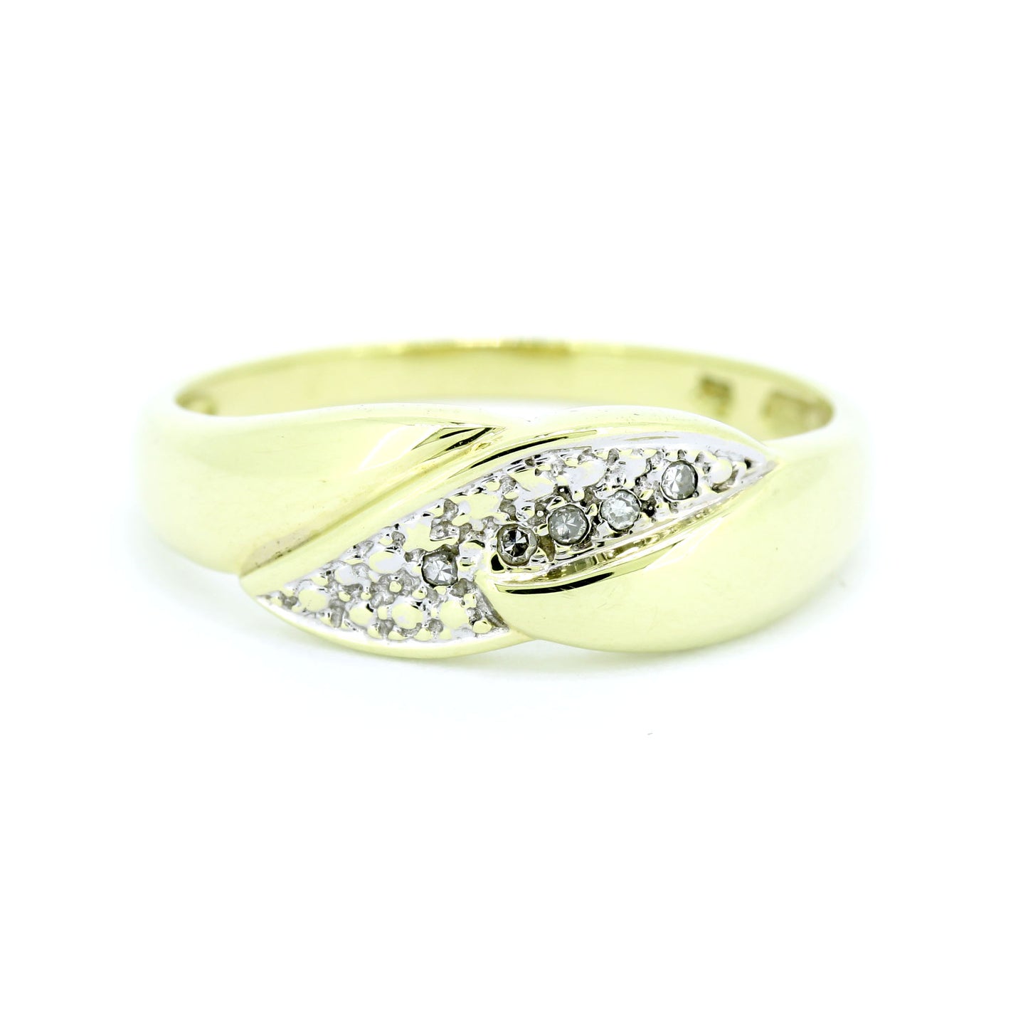 Ring 585 Gold 14 Kt Gelbgold Weißgold Diamanten Wert 430,-
