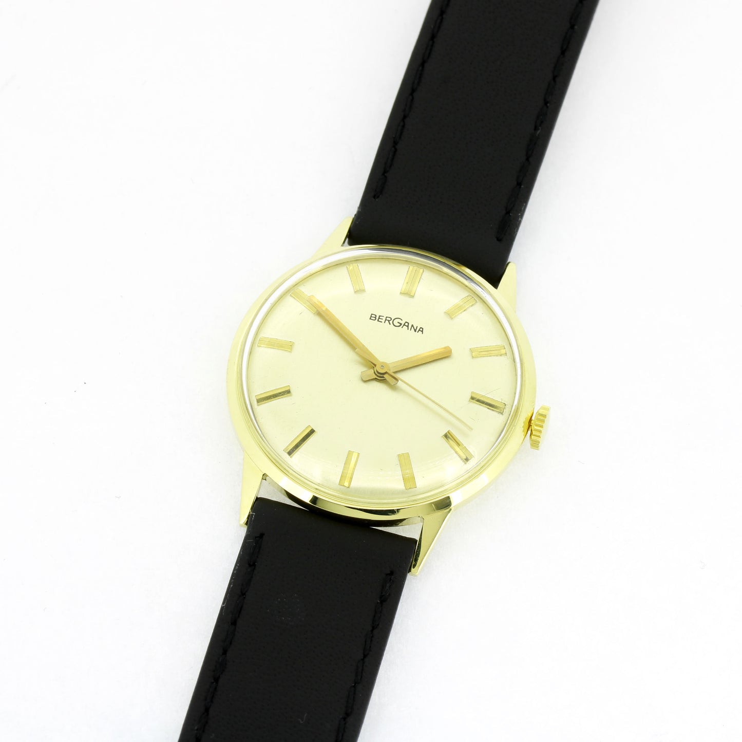 Bergana Armbanduhr 585er Gelbgold - Handaufzug-Werk - ETA 2750