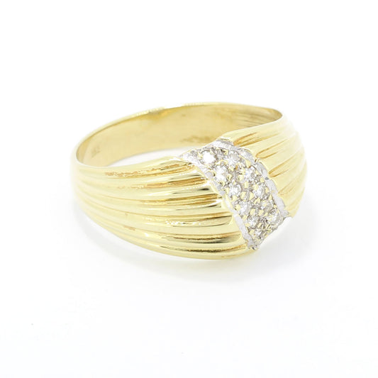 Ring 585 Gold 14 kt Diamanten ca. 0,16 ct