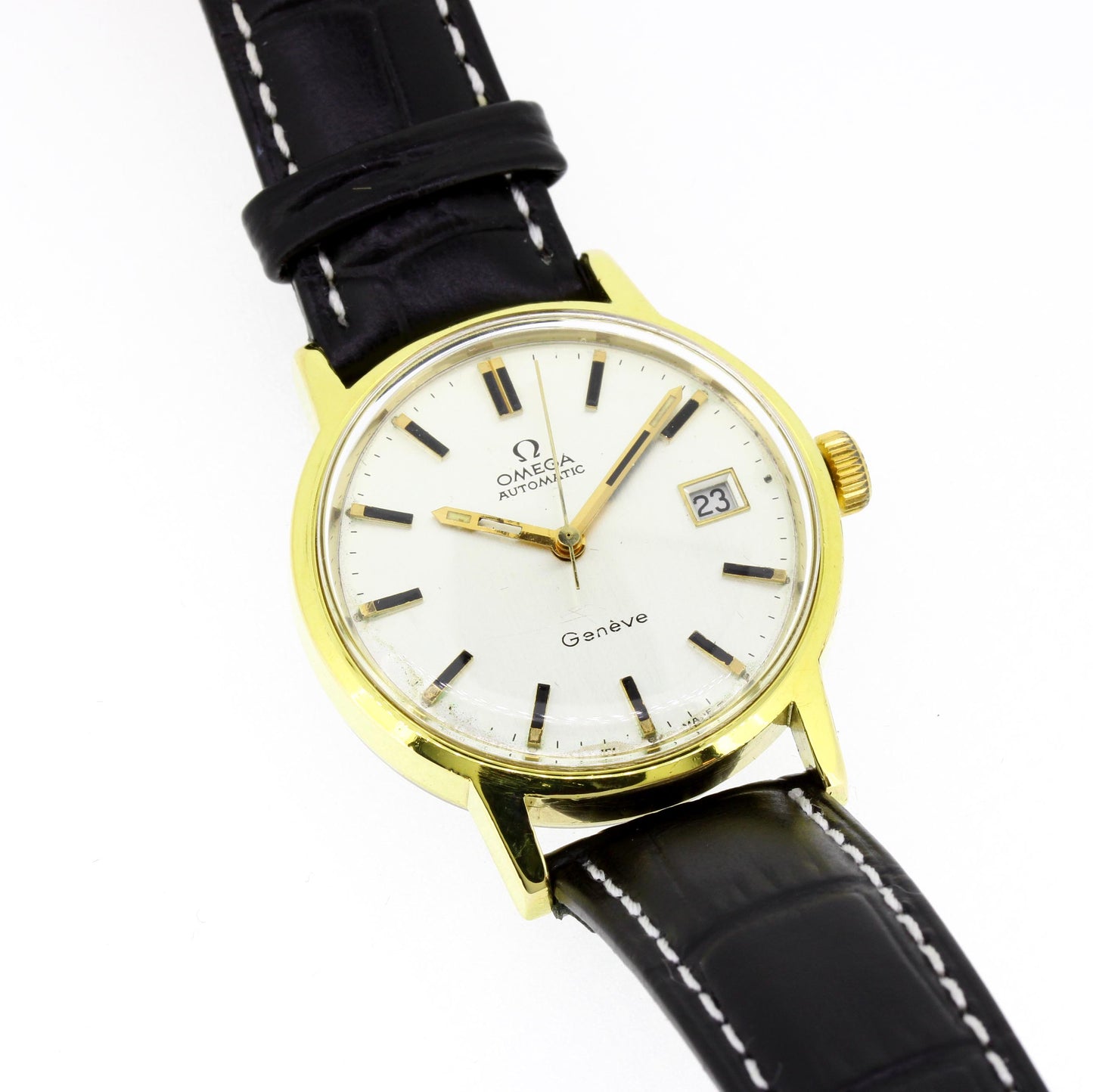 Omega Armbanduhr Geneve 1481 automatik vergoldet