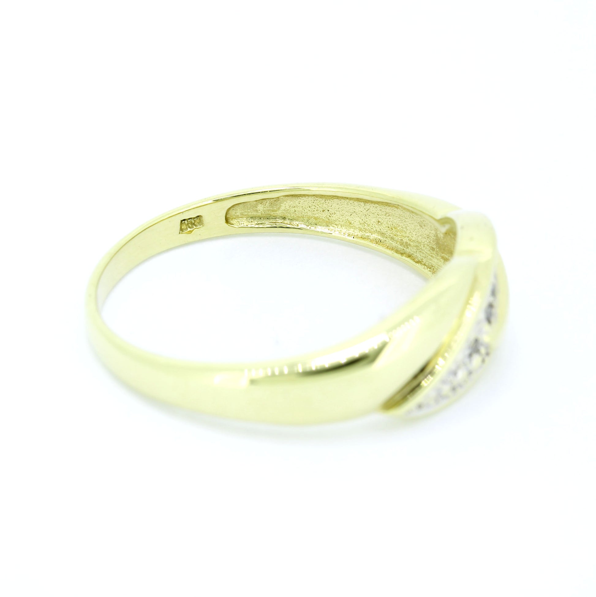 Ring 585 Gold 14 Kt Gelbgold Weißgold Diamanten Wert 430,- – Juwelier Eberle