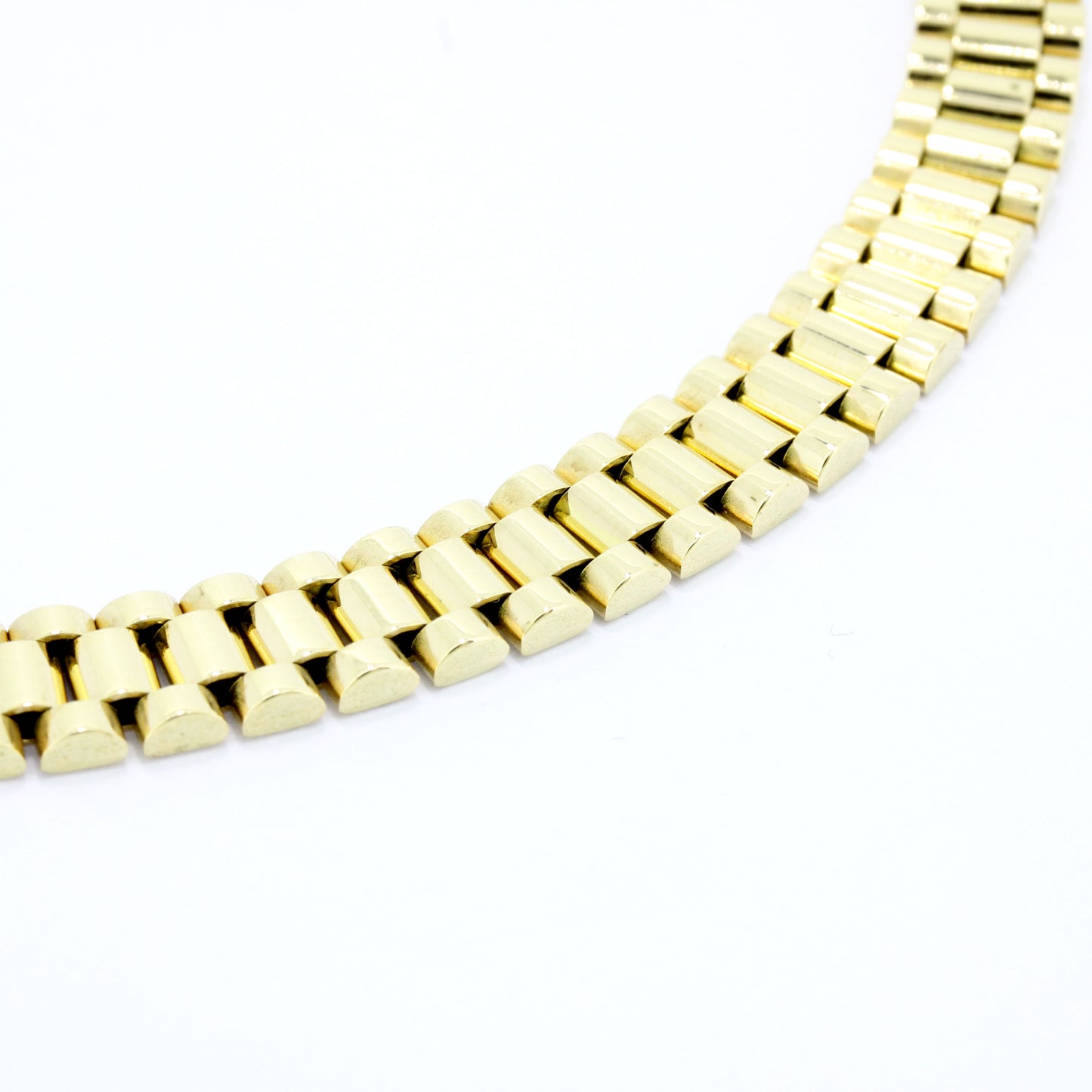 Präsidenten Armband 585 Gold 14 Kt Gelbgold - Armbandlänge 17,5 cm - Wert 2800,-