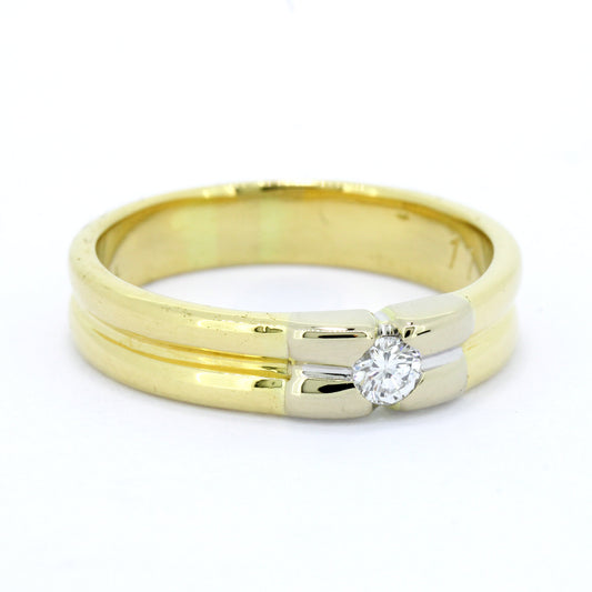 Ring 750 Gold 18 Kt Brillant 0,13 ct VS Wert 880,-