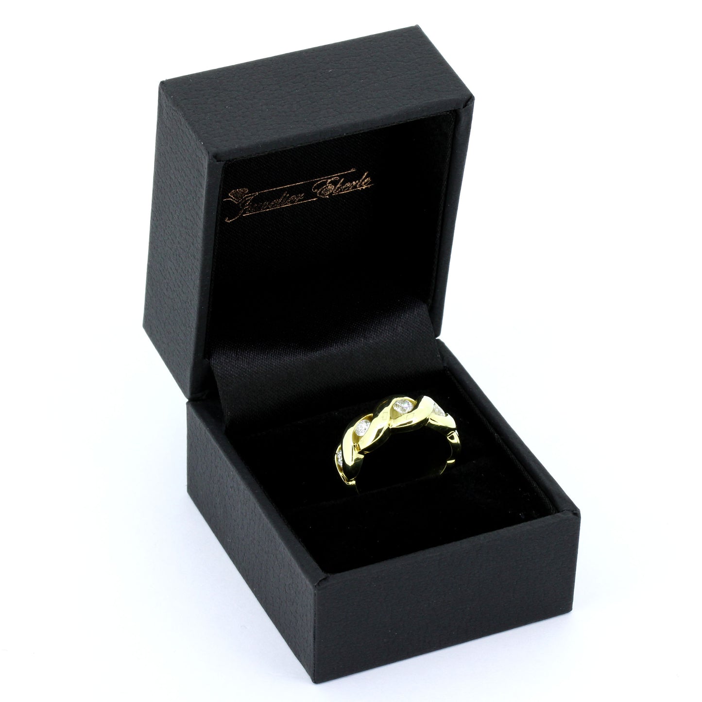 Ring 585 Gold 14 Kt Gelbgold Brillanten 0,50 ct SI - G Wert 1840,-