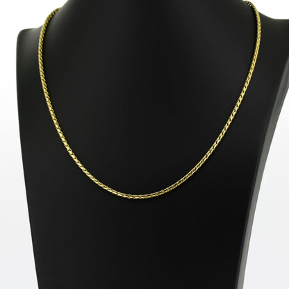 Schlangen Kette 585 Gold 14 Kt Gelbgold - Kettenlänge 45 cm - Wert 820,-