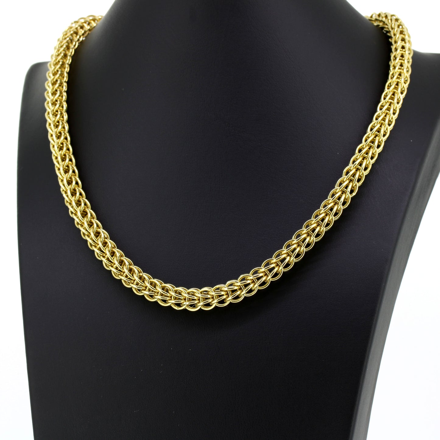 Halskette geflochten 585 Gold 14 Kt Gelbgold - Wert 3130,-