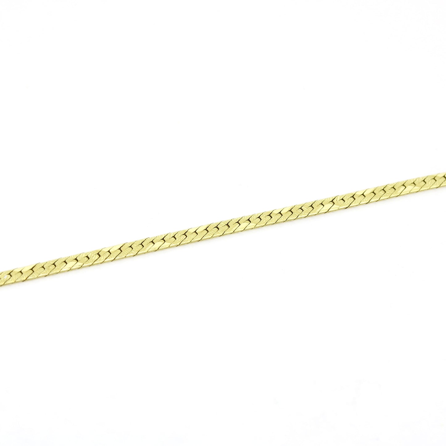 Kette 585 Gelbgold 14 Kt - Flach mit Musterung - Kettenlänge 47 cm - Wert 680,-