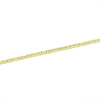 Kette 585 Gelbgold 14 Kt - Flach mit Musterung - Kettenlänge 47 cm - Wert 680,-